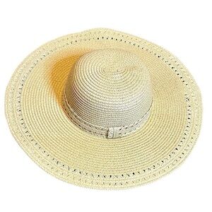 Women’s Sun Hat 100% Paper Beach Straw